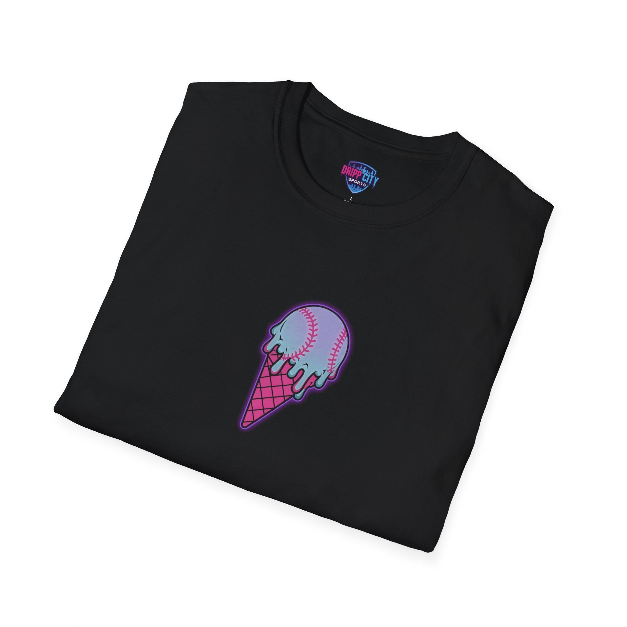 Ice Cream Cone Graphic T-Shirt — Retro Dripping Scoop Tee