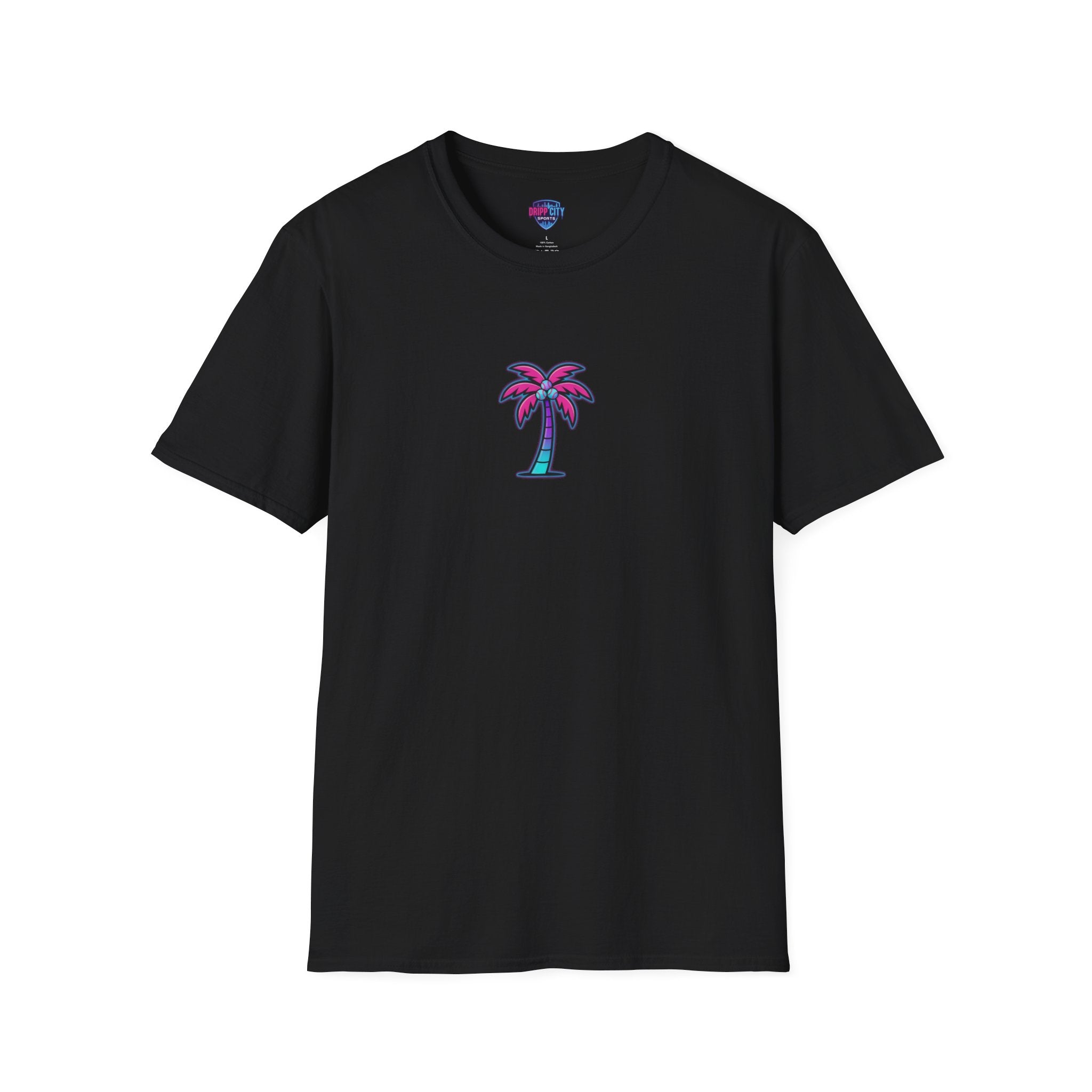 Palm Tree T‑Shirt — Retro Neon Palm Graphic Tee