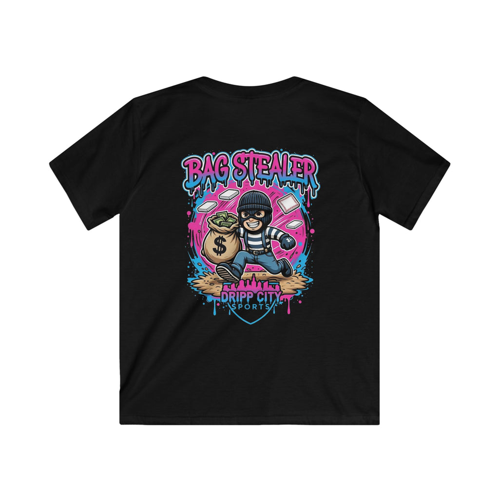 Kids Tee — "Bag Stealer" Dripp City Sports Graphic Shirt