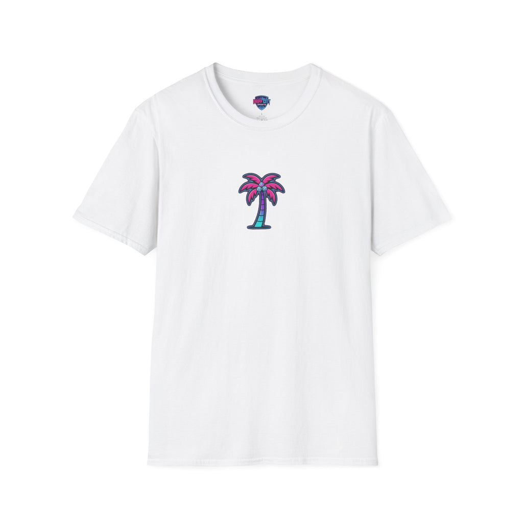 Palm Tree T‑Shirt — Retro Neon Palm Graphic Tee