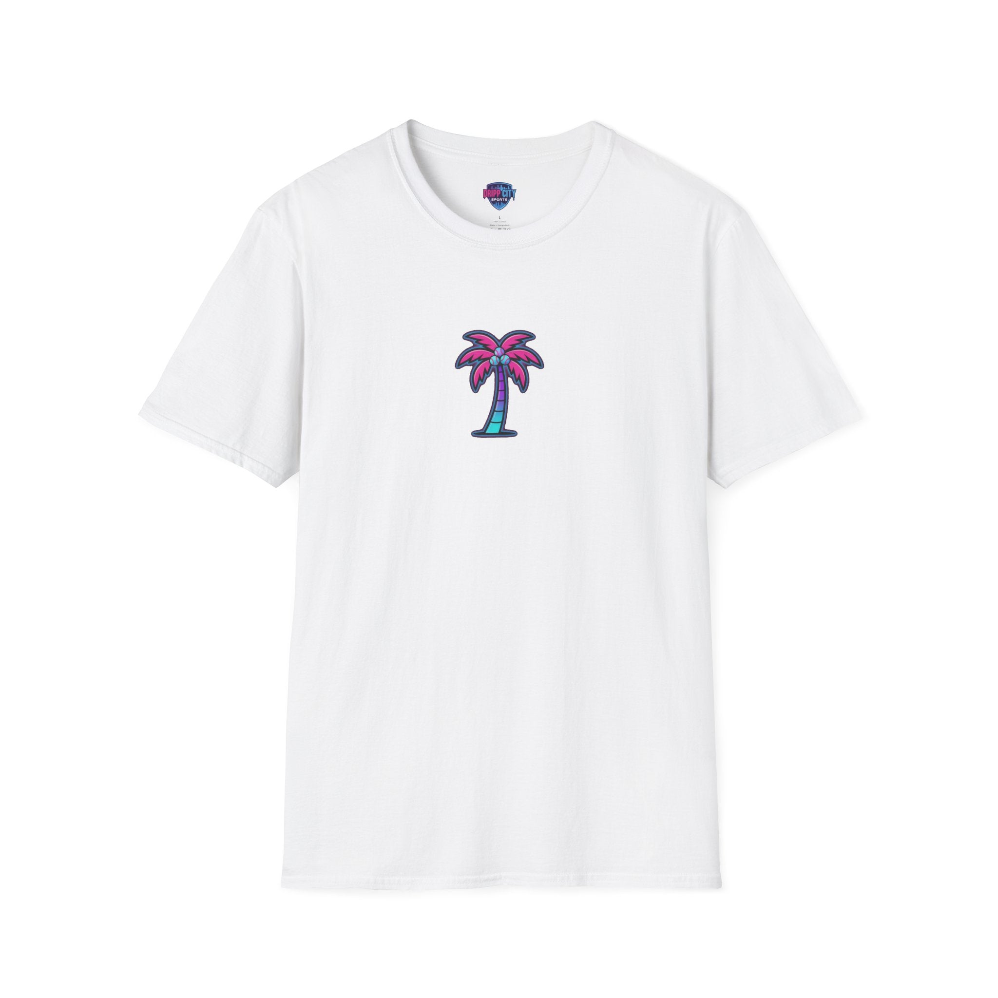 Palm Tree T‑Shirt — Retro Neon Palm Graphic Tee