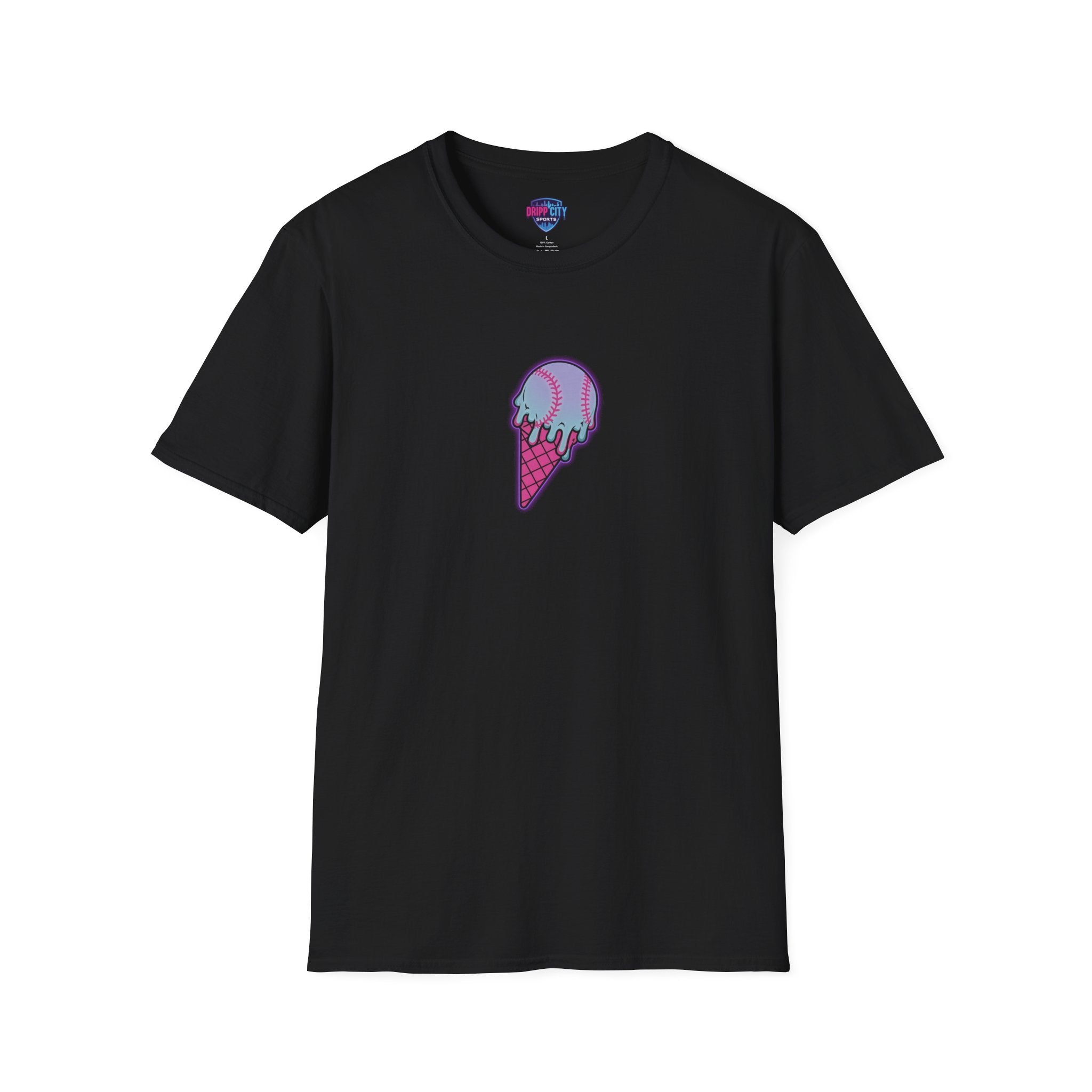Ice Cream Cone Graphic T-Shirt — Retro Dripping Scoop Tee