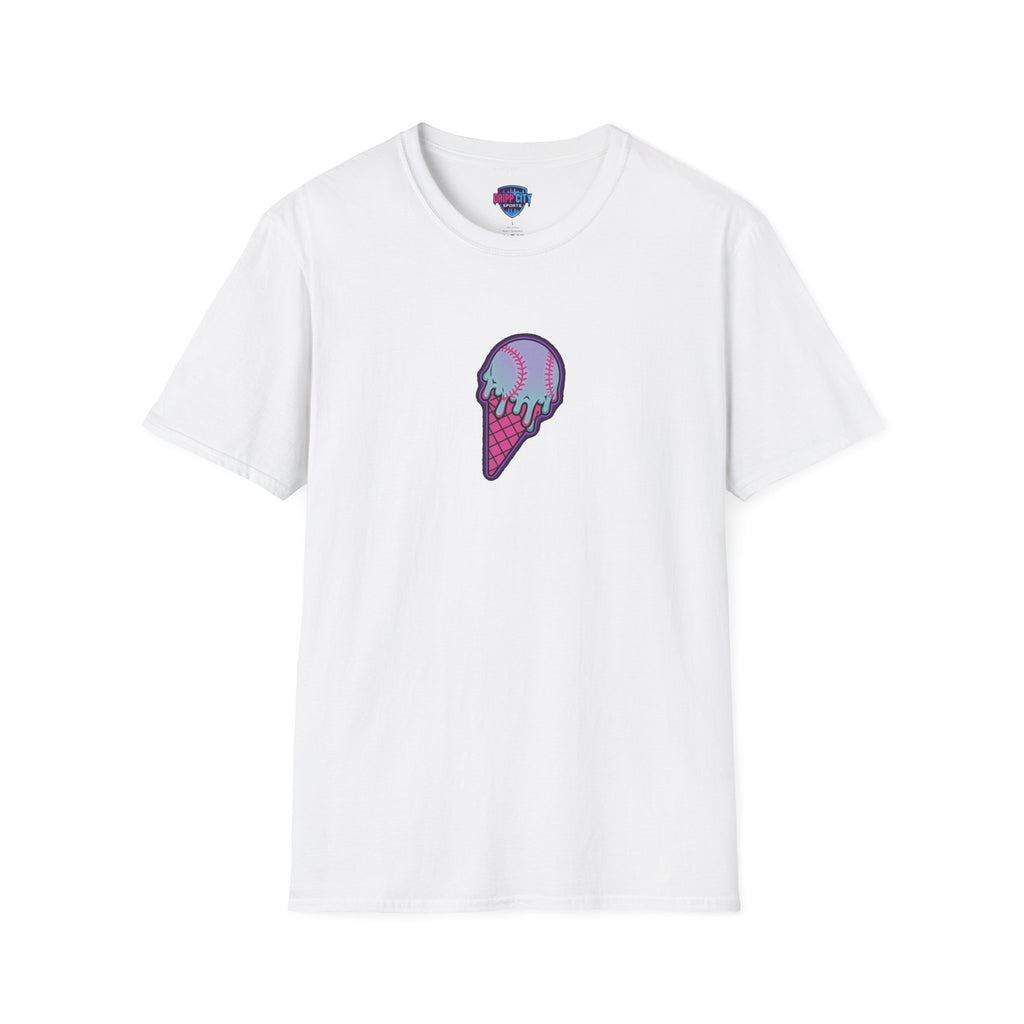 Ice Cream Cone Graphic T-Shirt — Retro Dripping Scoop Tee
