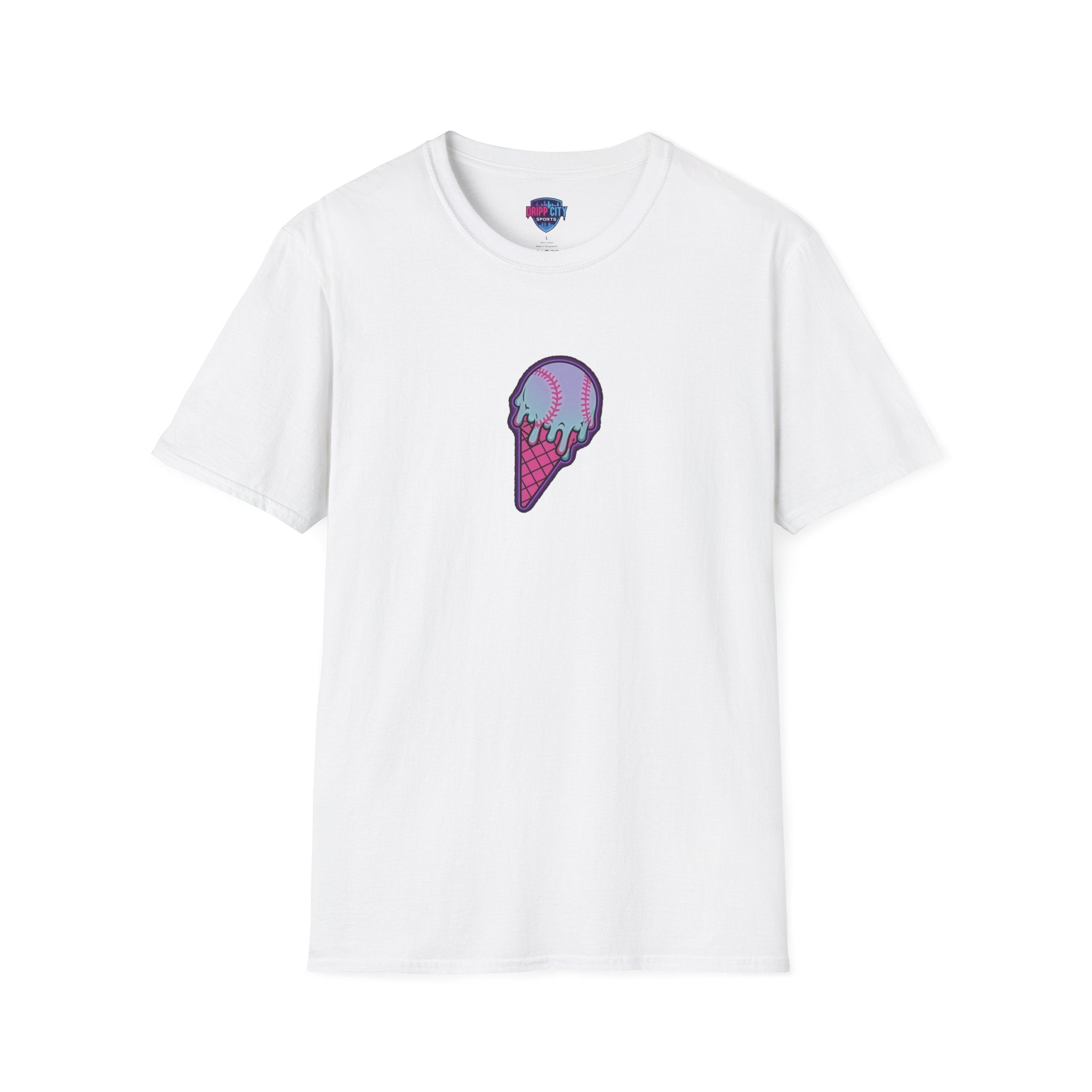 Ice Cream Cone Graphic T-Shirt — Retro Dripping Scoop Tee