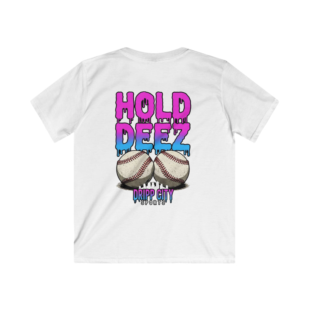 Kids 'Hold Deez' Drip City Sports Baseball Tee