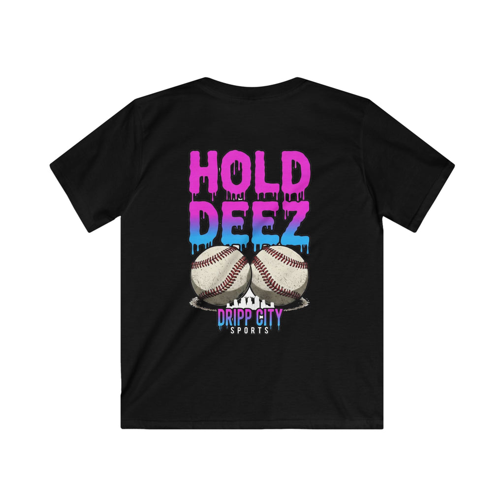 Kids 'Hold Deez' Drip City Sports Baseball Tee