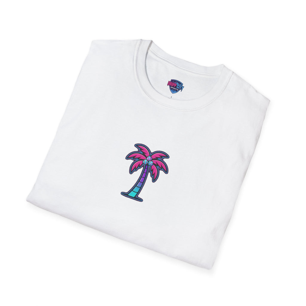 Palm Tree T‑Shirt — Retro Neon Palm Graphic Tee