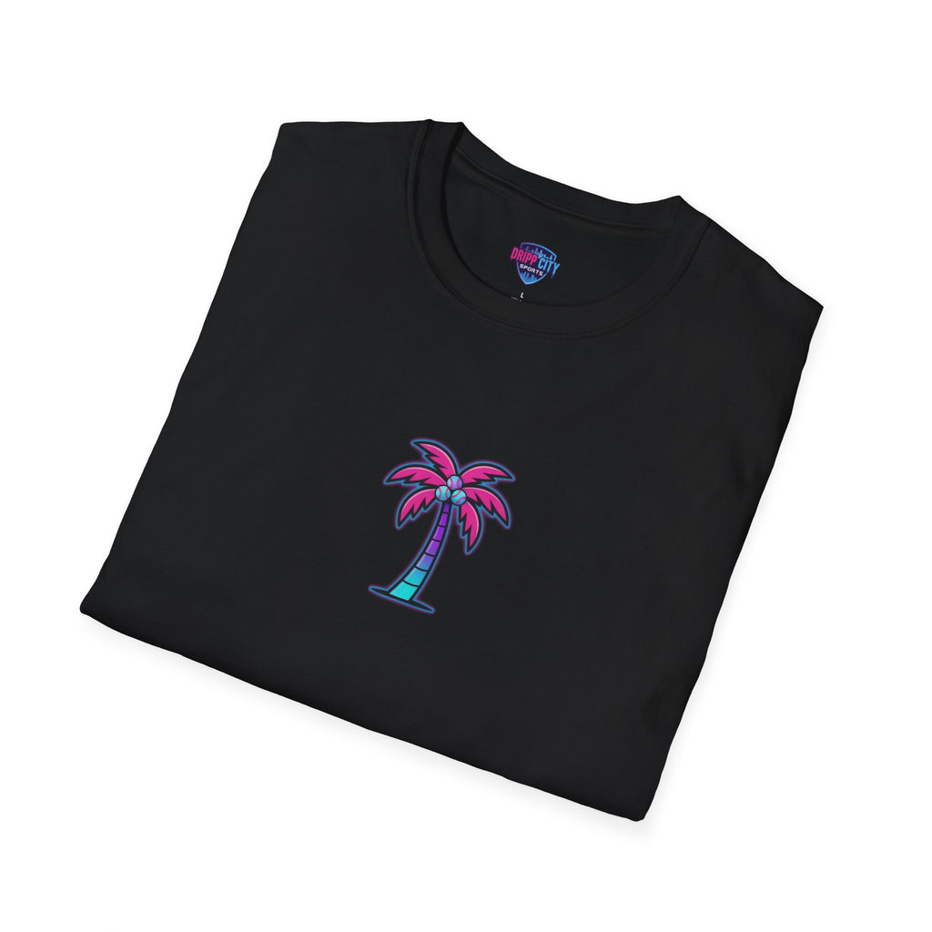 Palm Tree T‑Shirt — Retro Neon Palm Graphic Tee